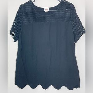 Black blouse size XL